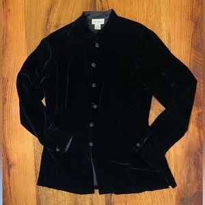 Ann Taylor Black Jacket with Special Collar and  Buttons, Side Slits, Size 10